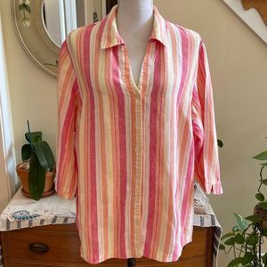 JM Collection Woman Button-up Top